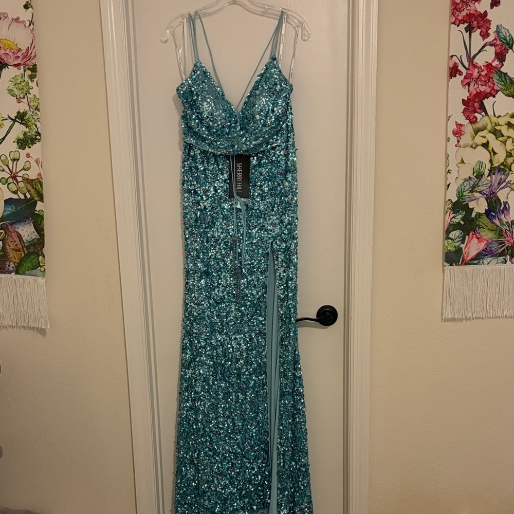 Sherri Hill 53448 Sequined Prom or Pageant Dress
